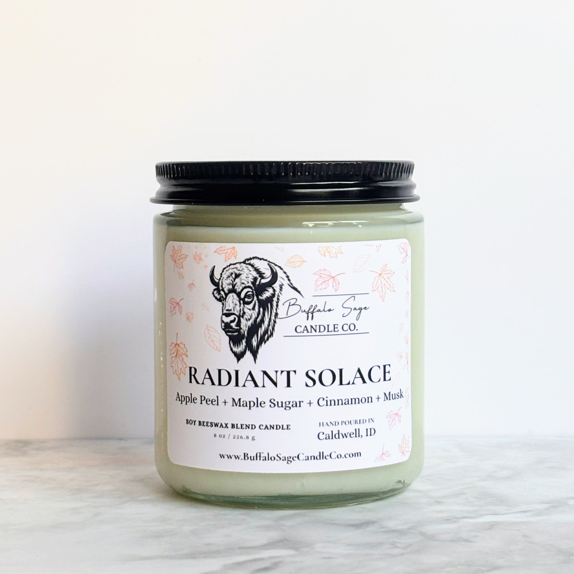 8 oz Radiant Solace Candle-Single Wick