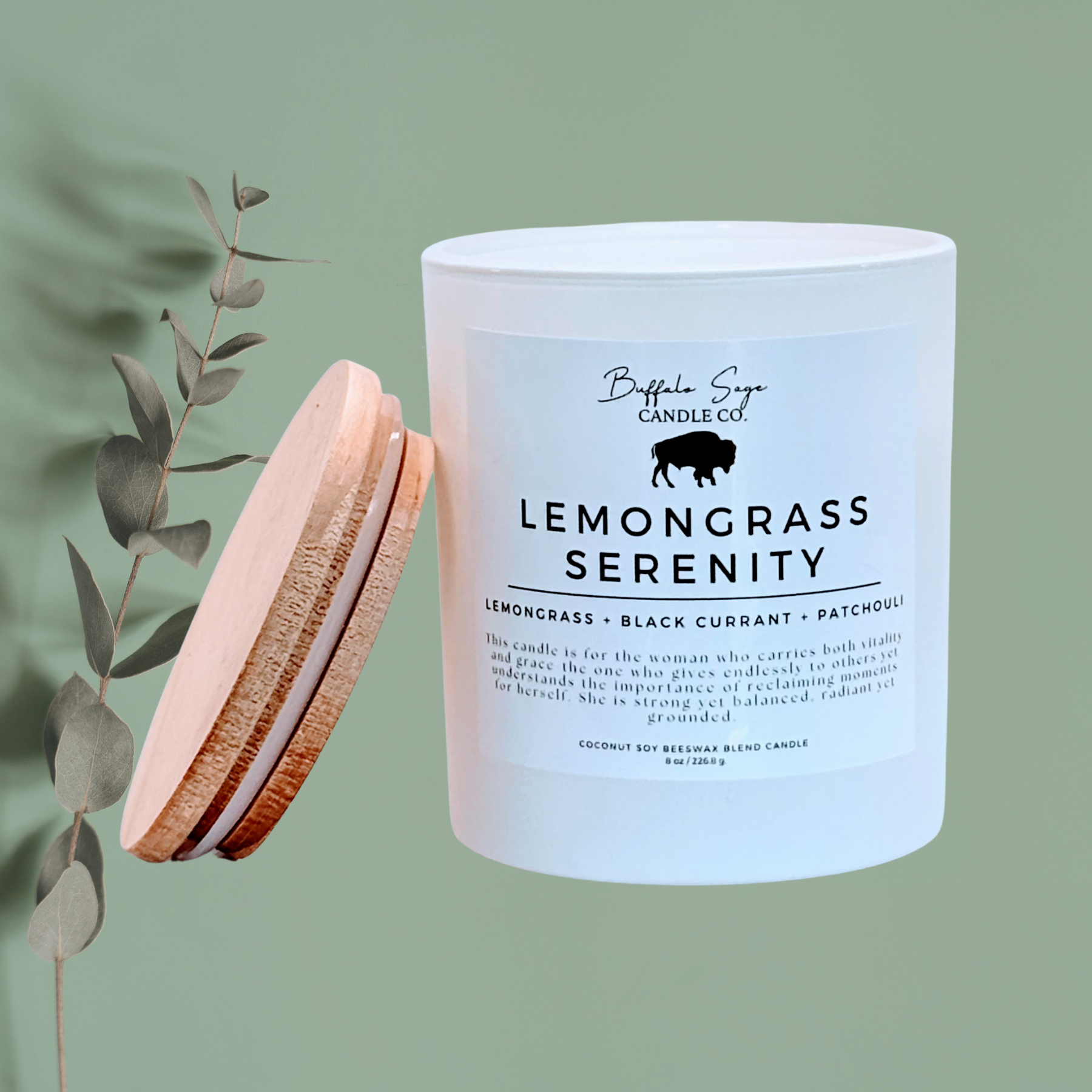 8 oz. Lemongrass Serenity Candle