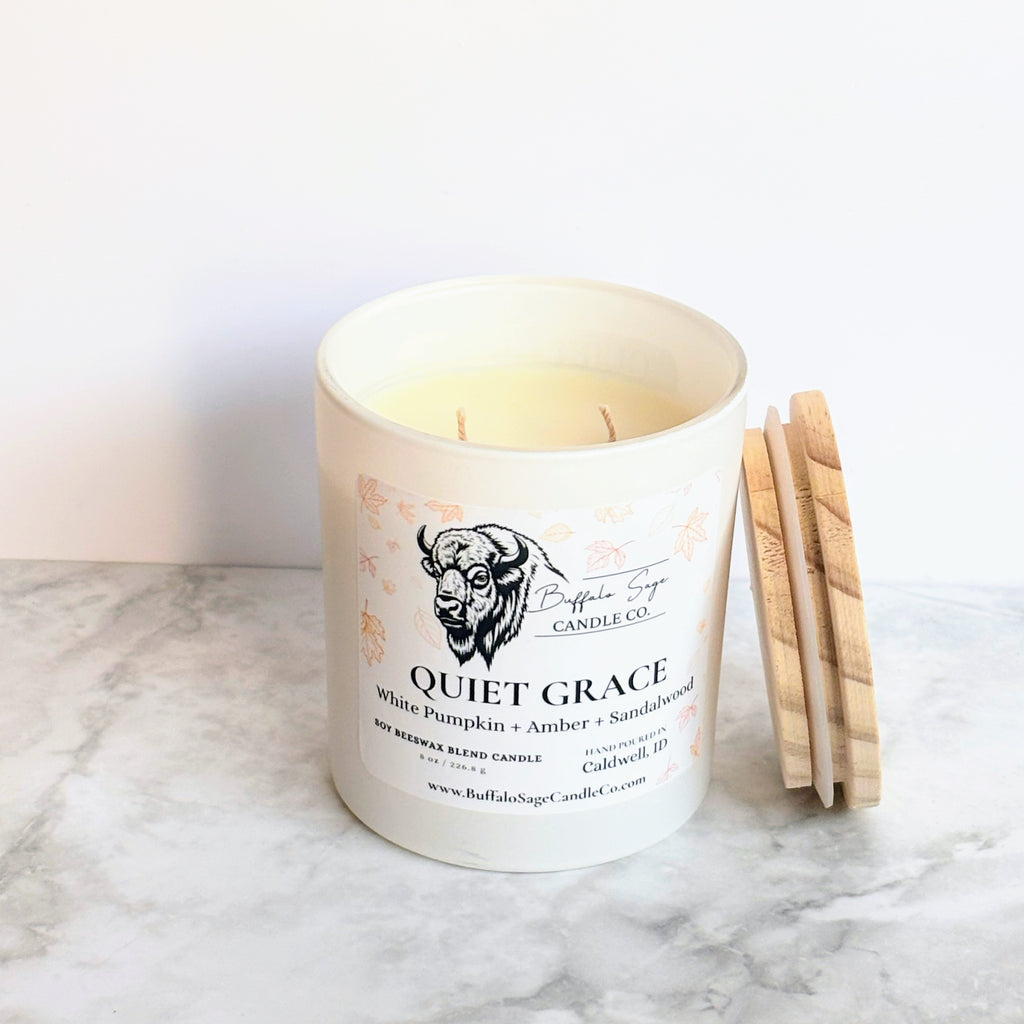 8 oz Quiet Grace Candle-Double Wick