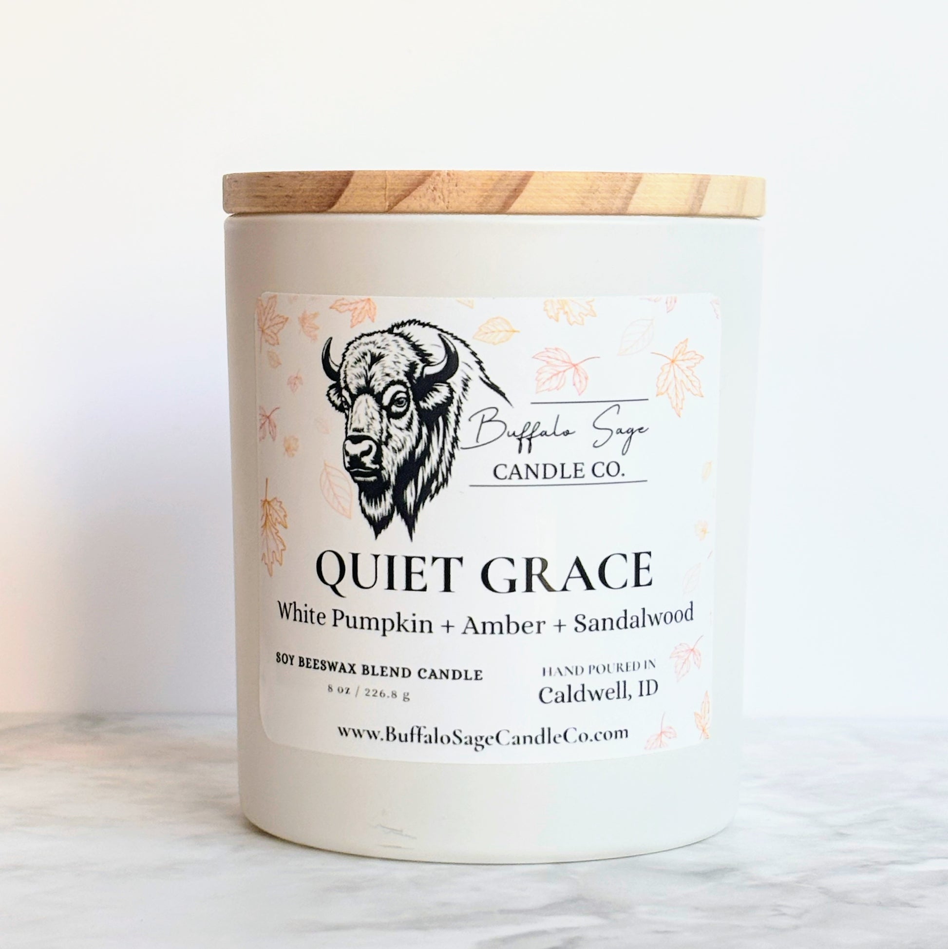 8 oz Quiet Grace Candle-Double Wick