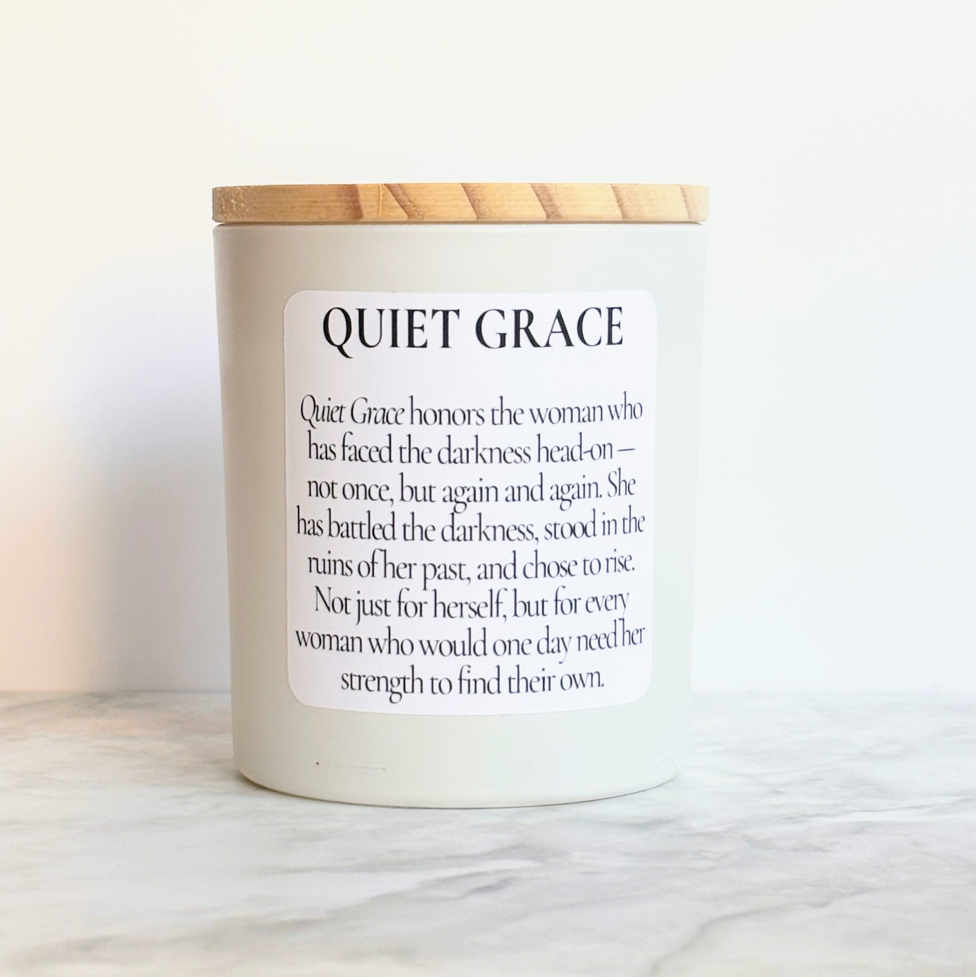 8 oz Quiet Grace Candle-Double Wick