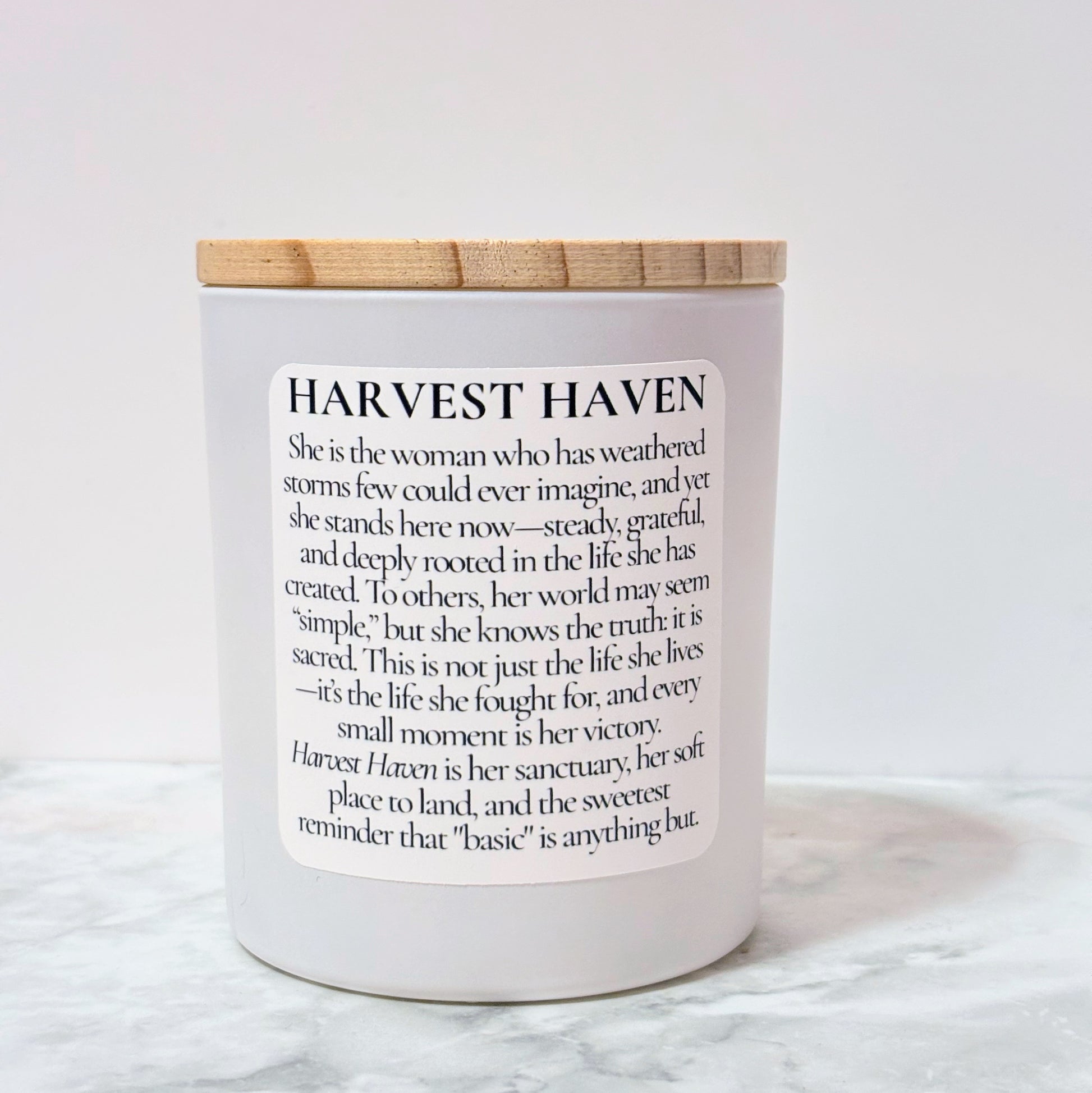 8 oz Harvest Haven Candle-Double Wick