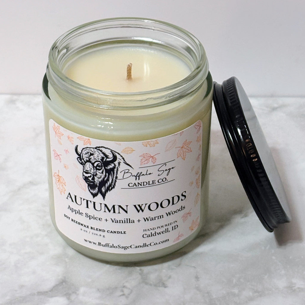 8 oz Autumn Woods Candle-Single Wick
